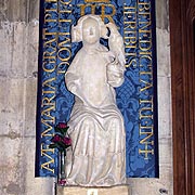 Statue of St. Mary the Virgin in Howden Minster - � Nash Ford Publishing