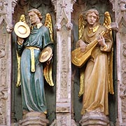 Angels on the Great Screen in Ripon Cathedral - � Nash Ford Publishing