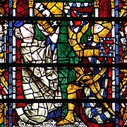 Medieval Stained Glass Window in York Minster - � Nash Ford Publishing
