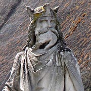 King Alfred Statue at Pewsey in Wiltshire