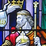 Stained Glass Window of King Edgar's Coronation - � Nash Ford Publishing