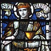Stained Glass Window of King Edward the Martyr - � Nash ford Publishing