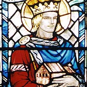 King Ethelbert of East Anglia in Stained Glass - � Nash Ford Publishing