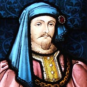 Stained glass window featuring King Henry IV - � Nash Ford Publishing