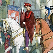 Coloured engraving featuring King Henry V - � Nash Ford Publishing